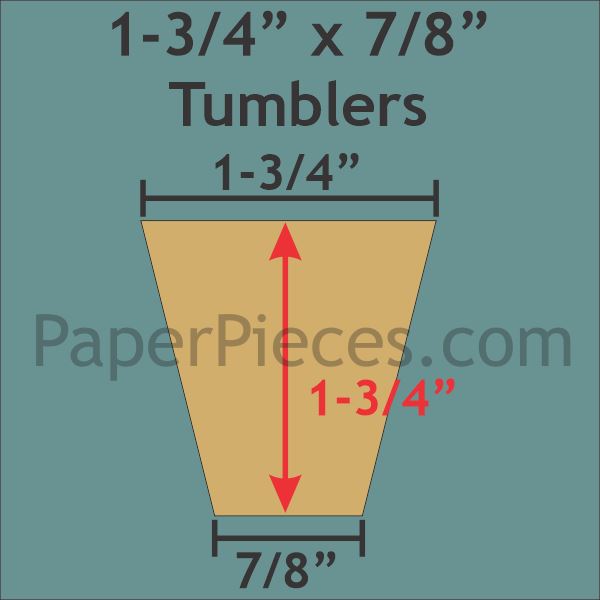 1-3/4" x 7/8" Tumbler