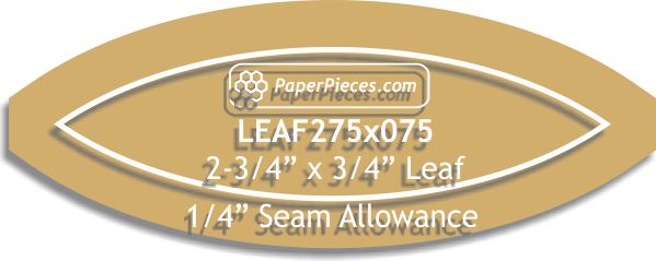 2-3/4" x 3/4" Leaf