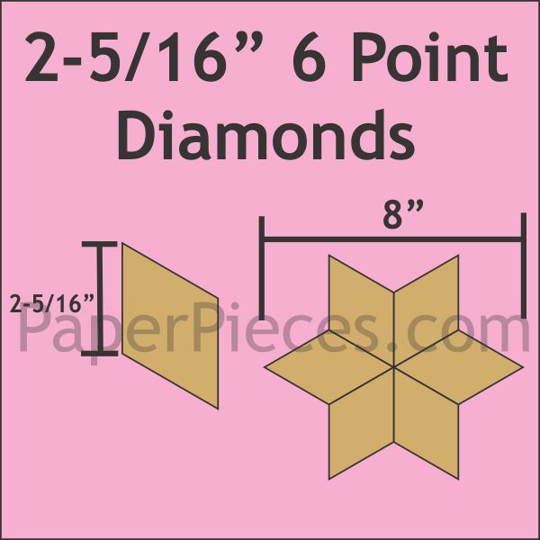 2-5/16" 6 Point Diamonds