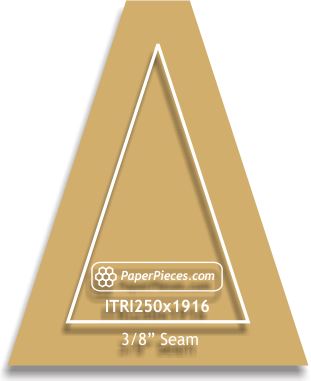 2-1/2" x 1-9/16" Isosceles Triangles
