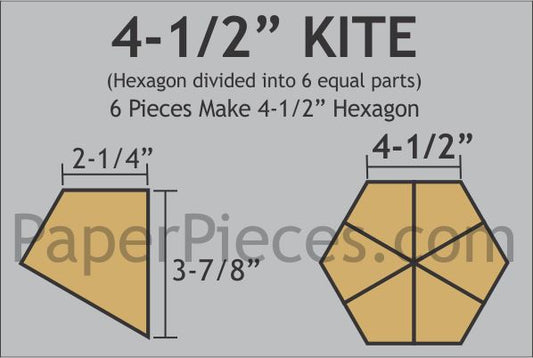 4-1/2" Hexagon Kites