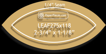 2-3/4" X 1-1/8" Leaf