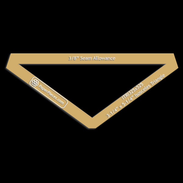 3-1/4" x 5-1/4" Isosceles Triangle
