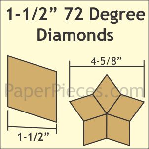 1-1/2" 72 Degree Diamonds