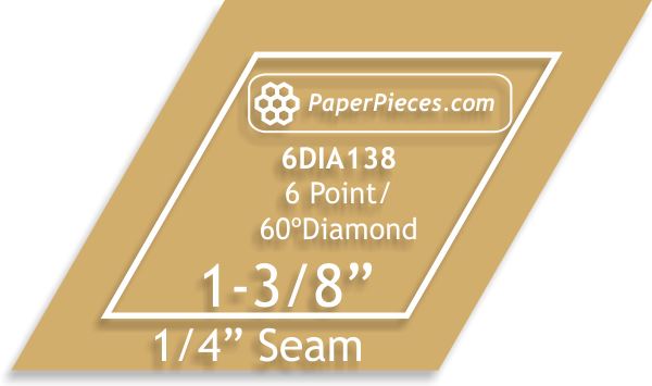 1-3/8" 6 Point Diamonds