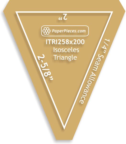 2-5/8" x 2" Isosceles Triangles