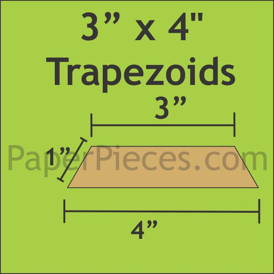 3" x 4" Trapezoids