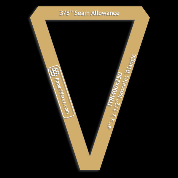 4" x 2-1/2" Isosceles Triangle