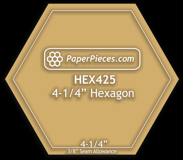 4-1/4" Hexagon