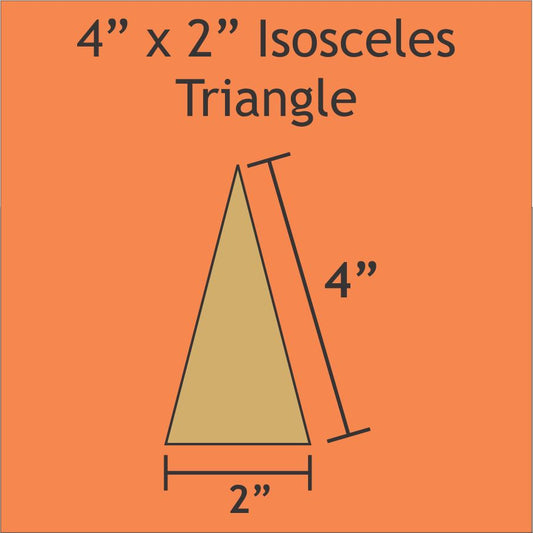 4" x 2" Isosceles Triangles