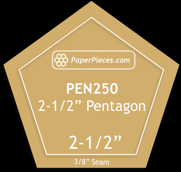 2-1/2" Pentagons