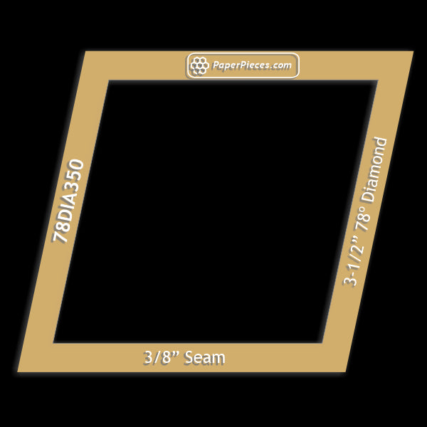 3-1/2" 78 Degree Diamond
