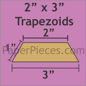 2" x 3" Trapezoids