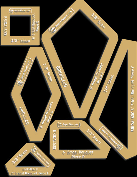 6" Bridal Bouquet Block