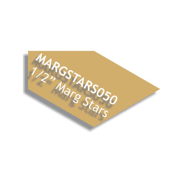 1/2" Marg Stars