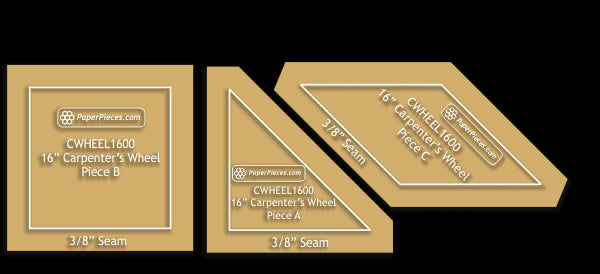 16" Carpenter's Wheel Block