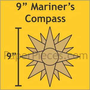 9" Mariner's Compass