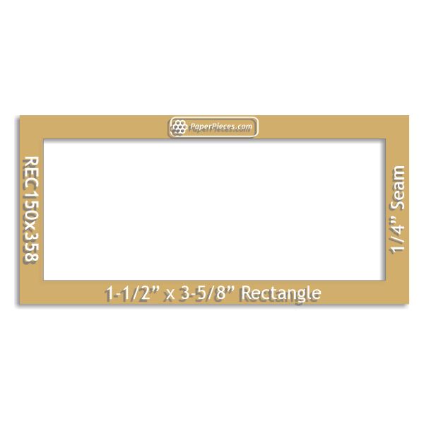 1-1/2" x 3-5/8" Rectangle