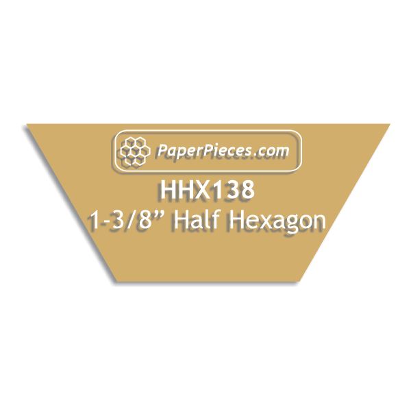 1-3/8" Half Hexagon