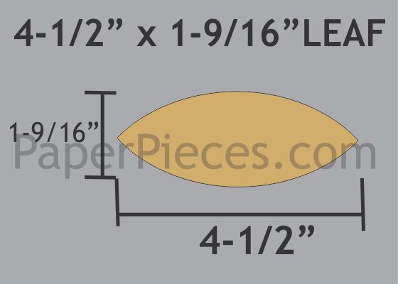 4-1/2" x 1-9/16" Leaf