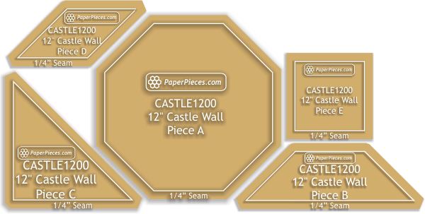 12" Castle Wall Block