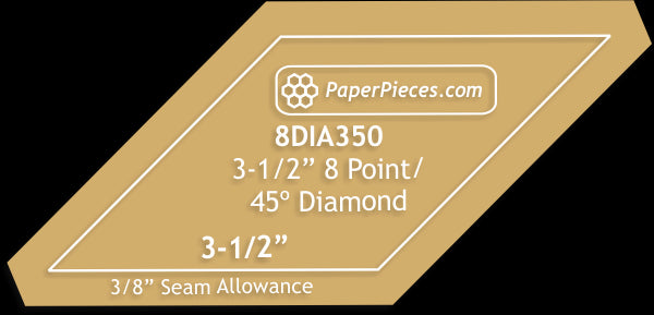 3-1/2" 8 Point Diamonds