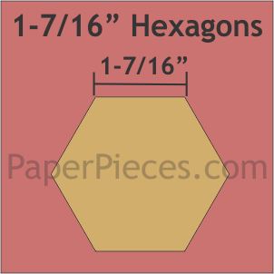 1-7/16" Hexagons