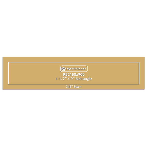 1-1/2" x 9" Rectangle