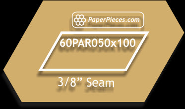 1/2" x 1" 60 Degree Parallelograms