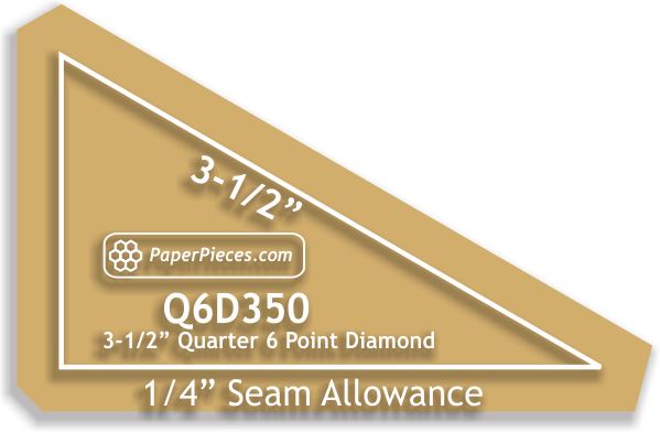 3-1/2" 6 Point Quarter Diamonds