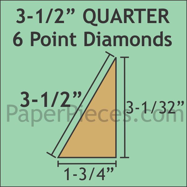 3-1/2" 6 Point Quarter Diamonds