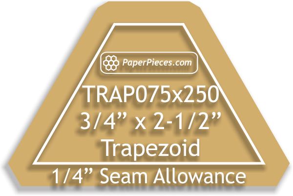 3/4" x 2-1/2" Trapezoids