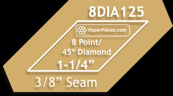 1-1/4" 8 Point Diamonds