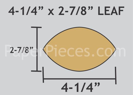 4-1/4" x 2-7/8" Leaf