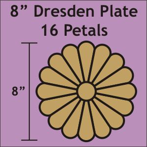 8" 16 Petal Dresdens