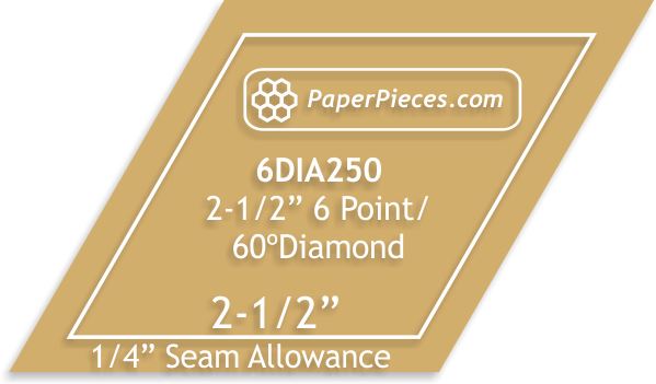 2-1/2" 6 Point Diamonds
