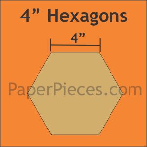 4" Hexagons