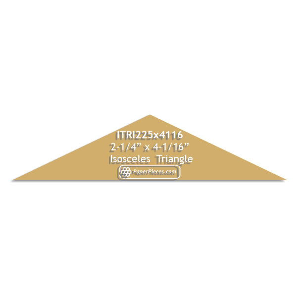 2-1/4" x 4-1/16" Isosceles Triangle