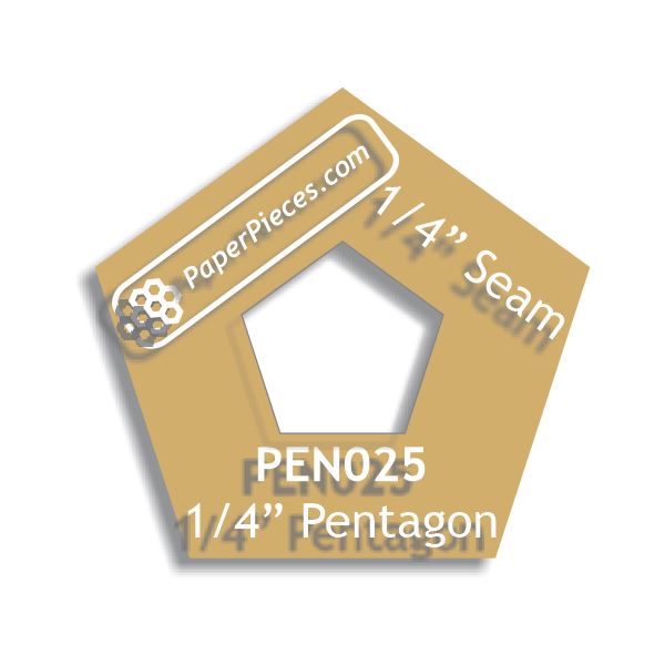 1/4" Pentagon