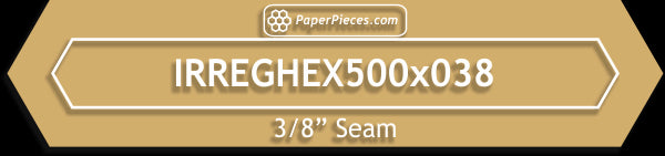 5" x 3/8" Irregular Hexagons