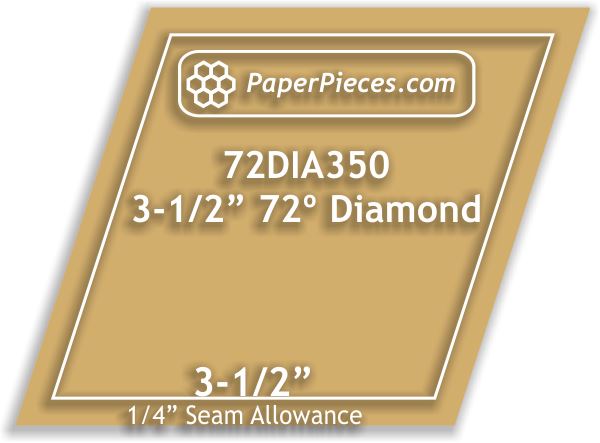3-1/2" 72 Degree Diamonds