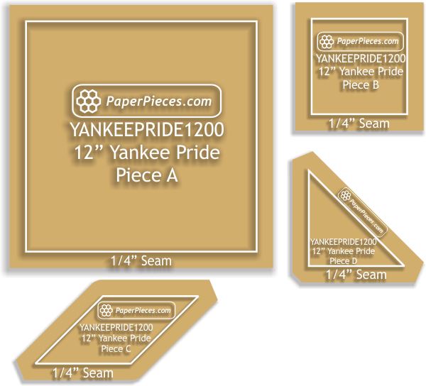 12" Yankee Pride Block