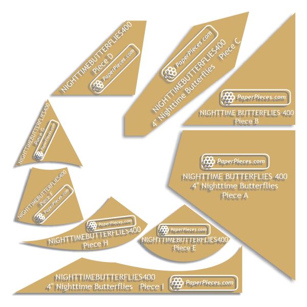 4" Nighttime Butterflies