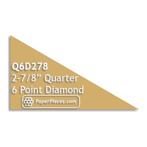 2-7/8" Quarter 60 Degree Diamond