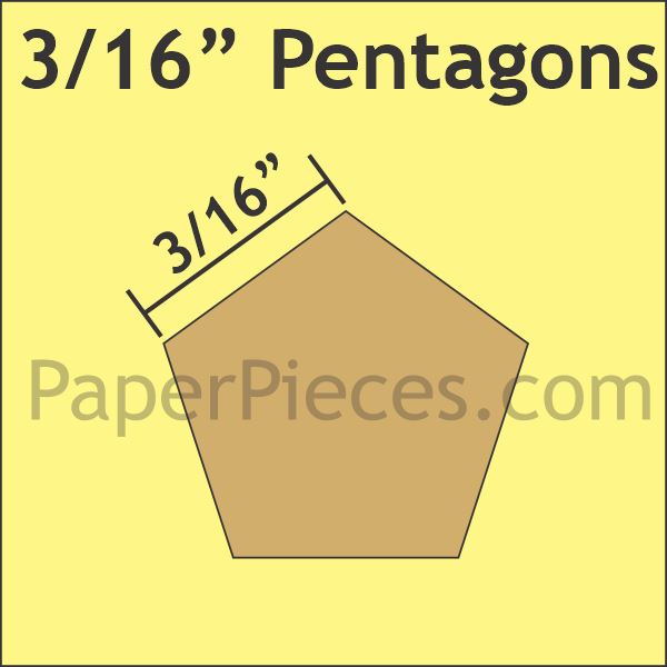 3/16" Pentagon