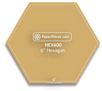 6" Hexagon