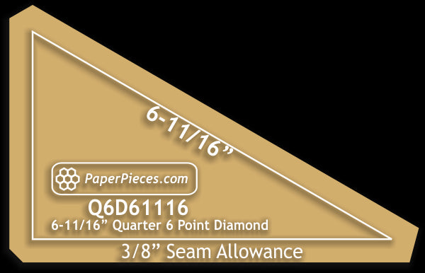 6-11/16" Quarter Diamonds