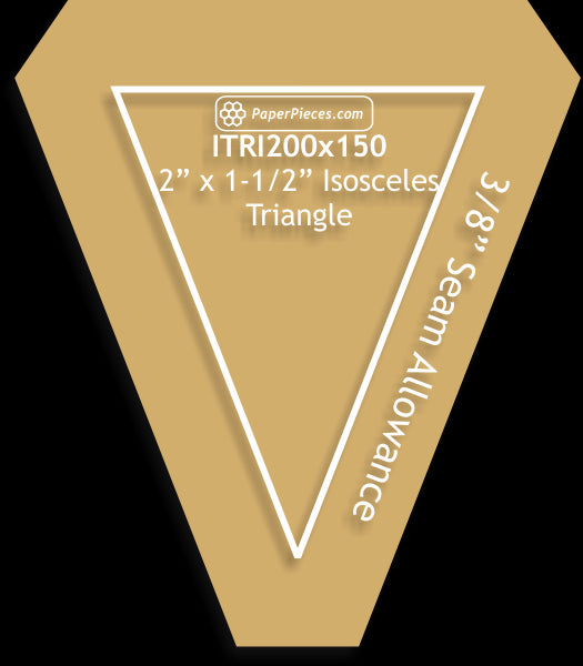 2" x 1-1/2" Isosceles Triangles