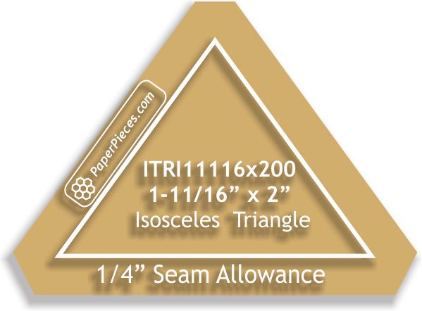 1-11/16" x 2" Isosceles Triangles