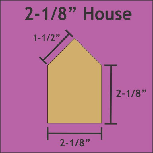 2-1/8" x 2-1/8" House Papers and Acrylics